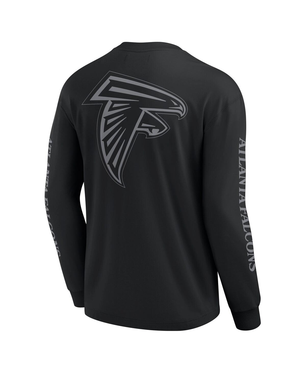 Fanatics Men's And Women's Black Atlanta Falcons Elements Strive Long Sleeve T-shirt In Black