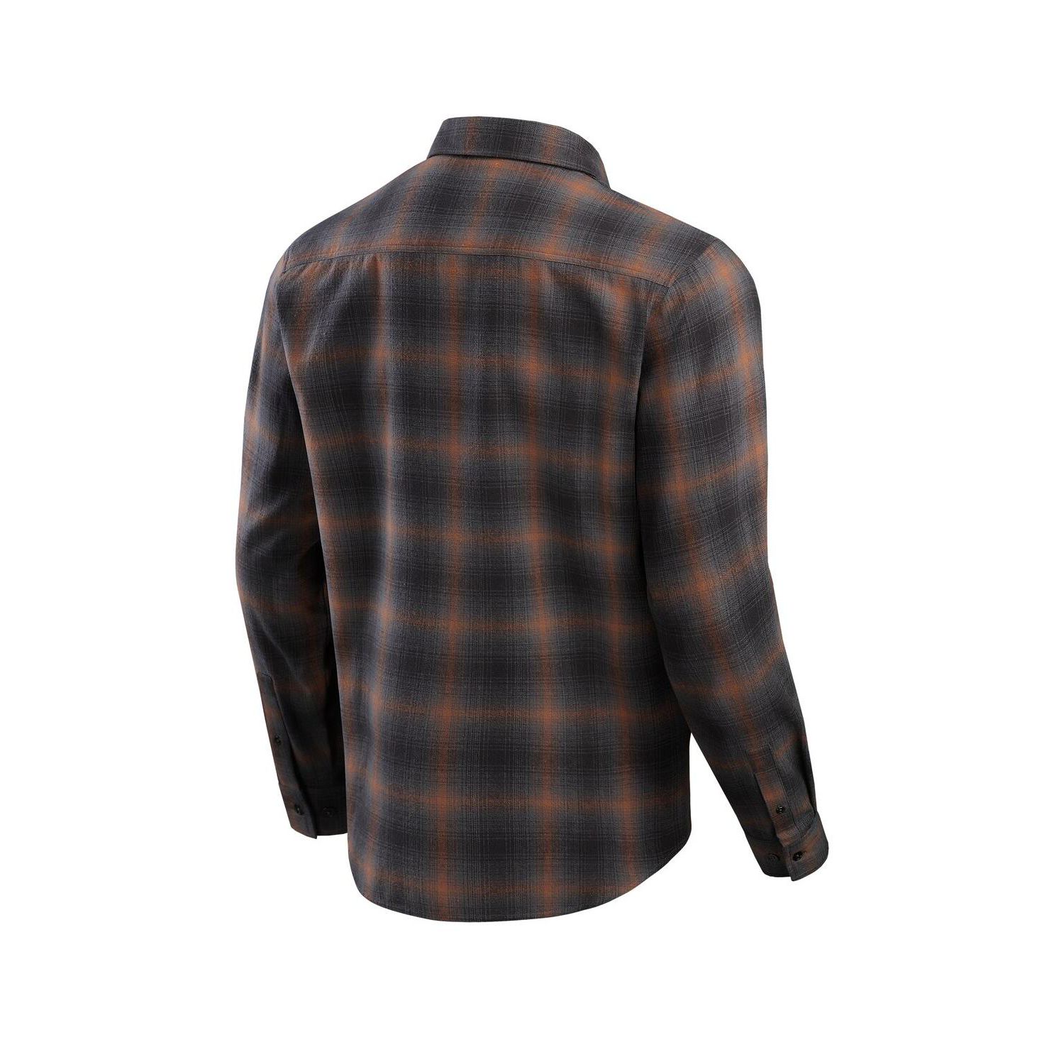 Men's Charcoal Cincinnati Bengals Classic Flannel Long Sleeve Button-Up Shirt