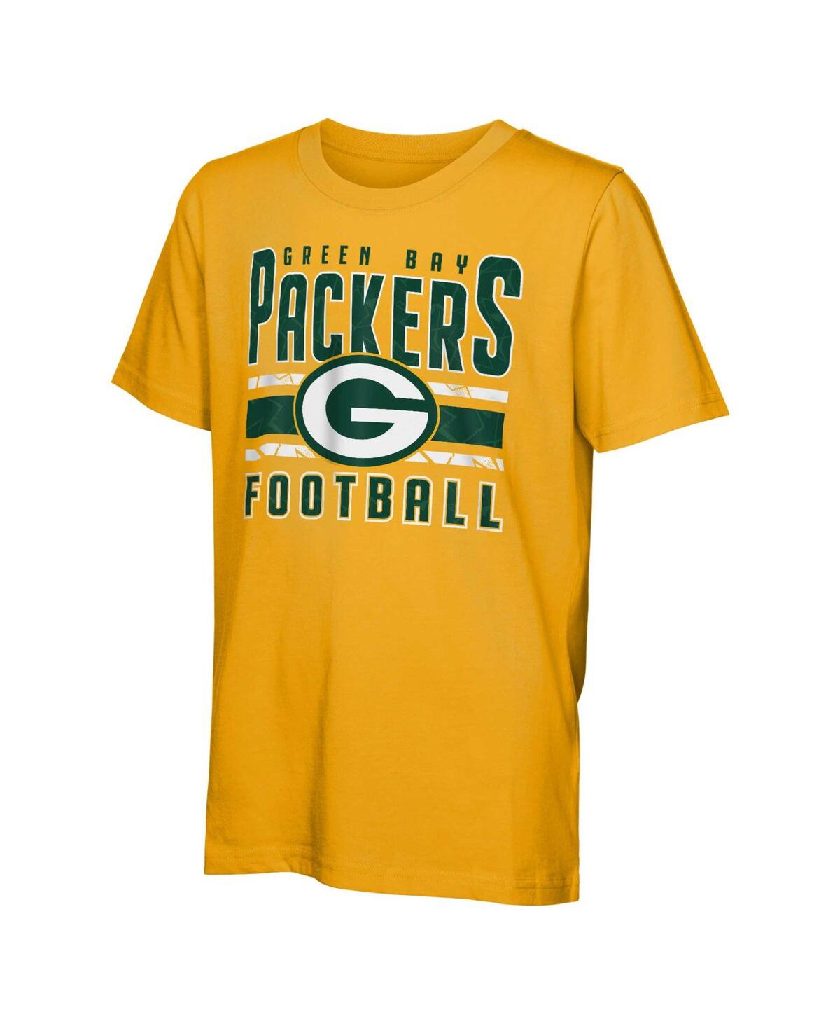 Outerstuff Big Boys and Girls Green Bay Packers In the Mix T-Shirt Combo Set