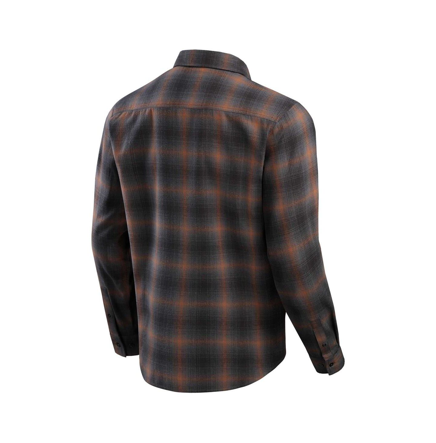 Мужская рубашка Fanatics Charcoal Miami Dolphins Classic Flannel Long Sleeve Button-Up — фото 3