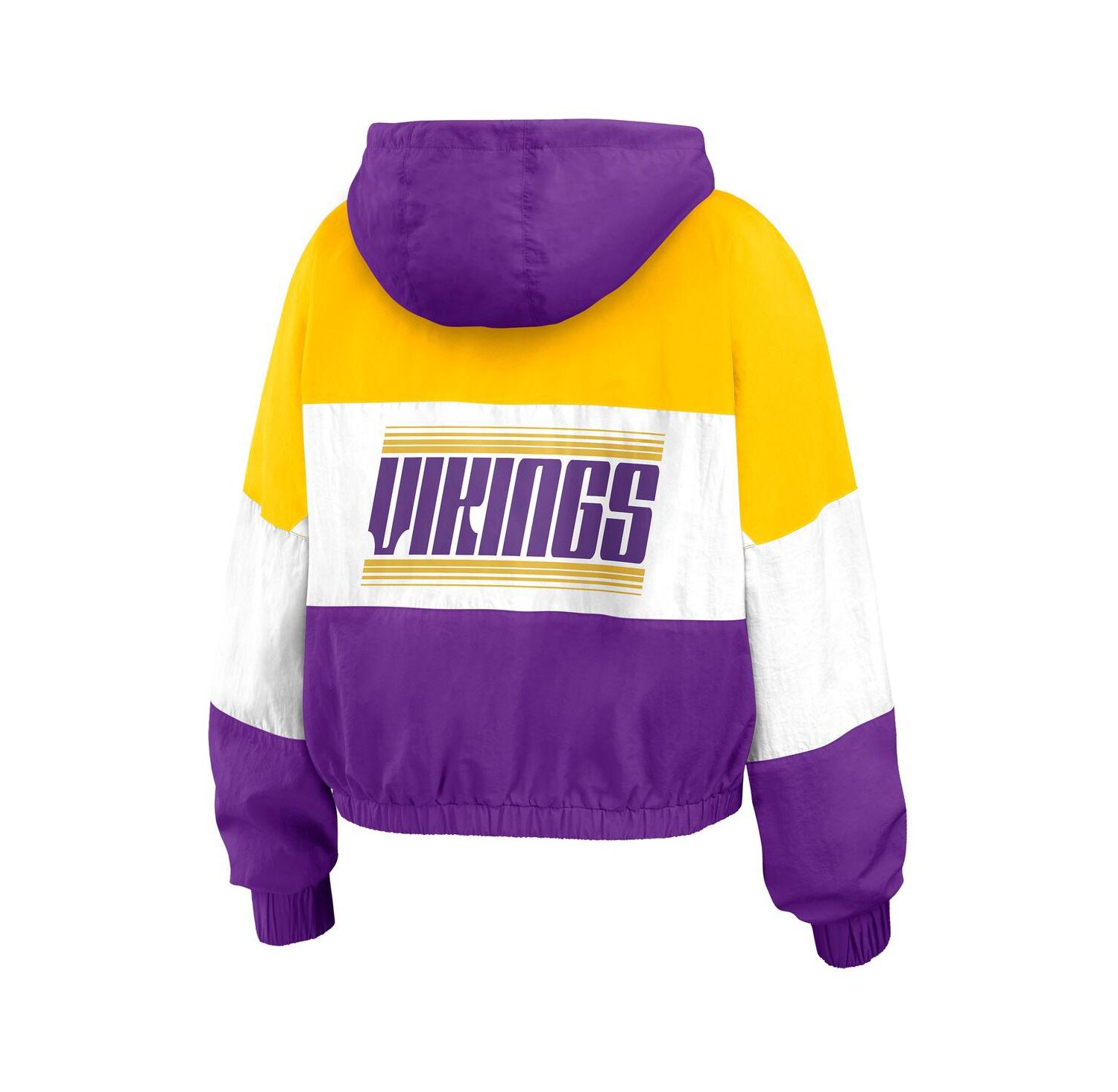 Women's Purple Minnesota Vikings Color Block Full-Zip Windbreaker Jacket