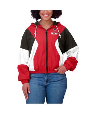 Women's Red Atlanta Falcons Color Block Full-zip Windbreaker Jacket