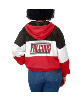 Women's Red Atlanta Falcons Color Block Full-zip Windbreaker Jacket