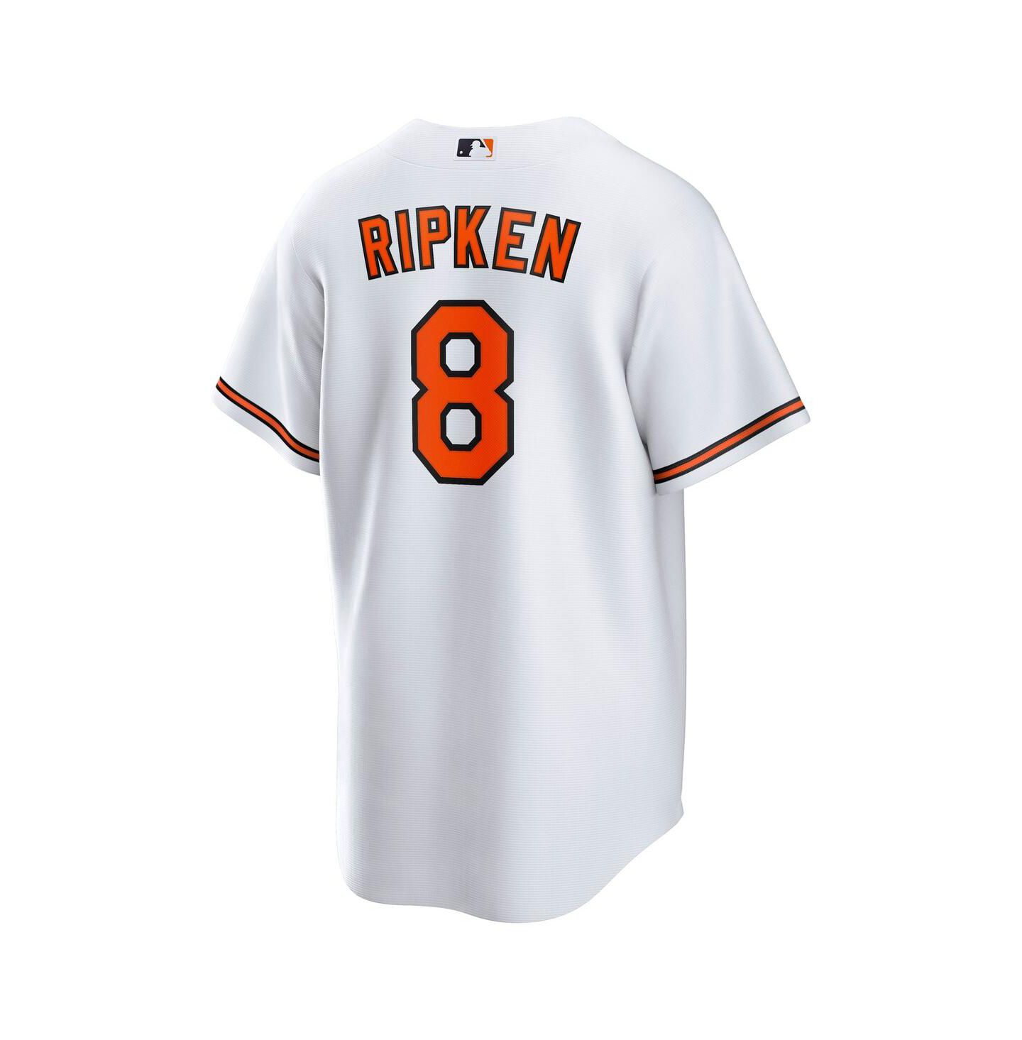 Мужской топ Nike Cal Ripken Jr. White Baltimore Orioles Throwback Replica Player Jersey — фото 2