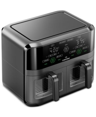 6-Qt. Digital Dual-Cooking Double-Basket Air Fryer 