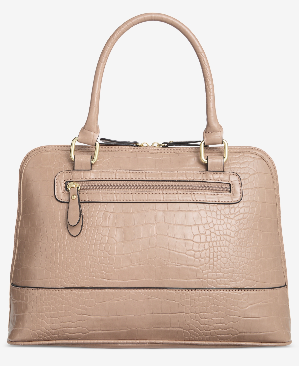 Giani Bernini Croc Dome Medium Satchel, Created For Macy's In Hummus