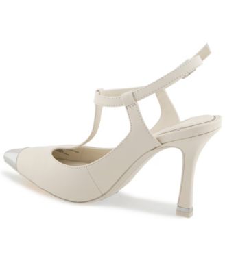 Women's Romi Cap Toe T-Strap Pumps