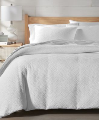 Charter Club Lattice Medallion Comforter Set Exclusively At Macys In White