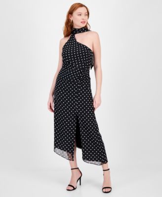 RACHEL Rachel Roy - Women's Hope Printed Asymmetric Halter Dress