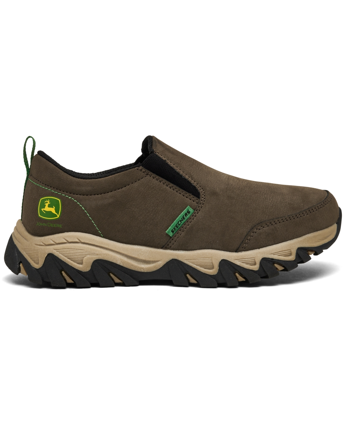 Skechers Little Boys John Deere: Rugged Ranger-tractor-brisk Slip-on Casual Sneakers From Finish Line In Brown