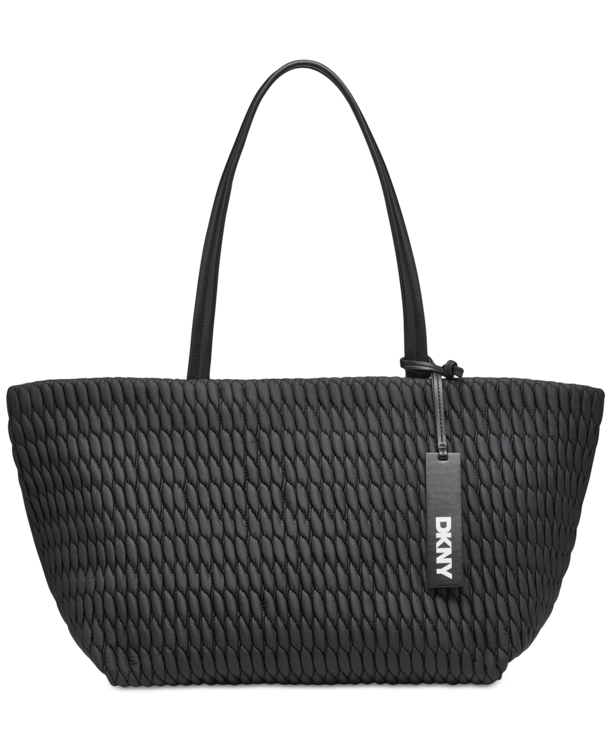 Dkny Mack Nylon Large Tote Bag -silver