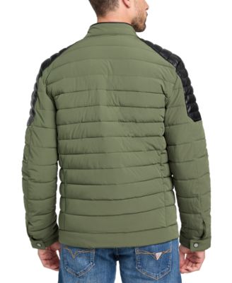 Men's Lightweight Quilted Jacket with Moto Detail