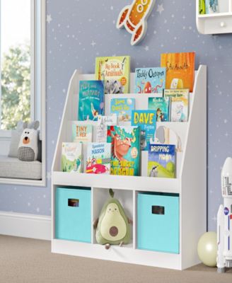 Kids Bookrack with Three Cubbies