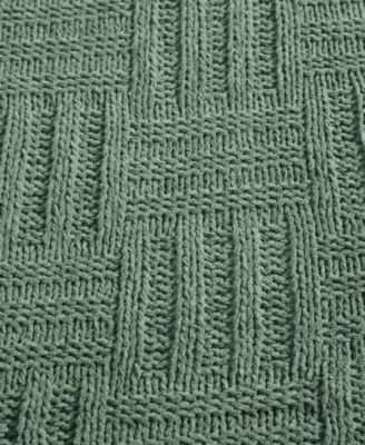 Chain Basket Knit Throw, 60&amp;quot; X 50&amp;quot;