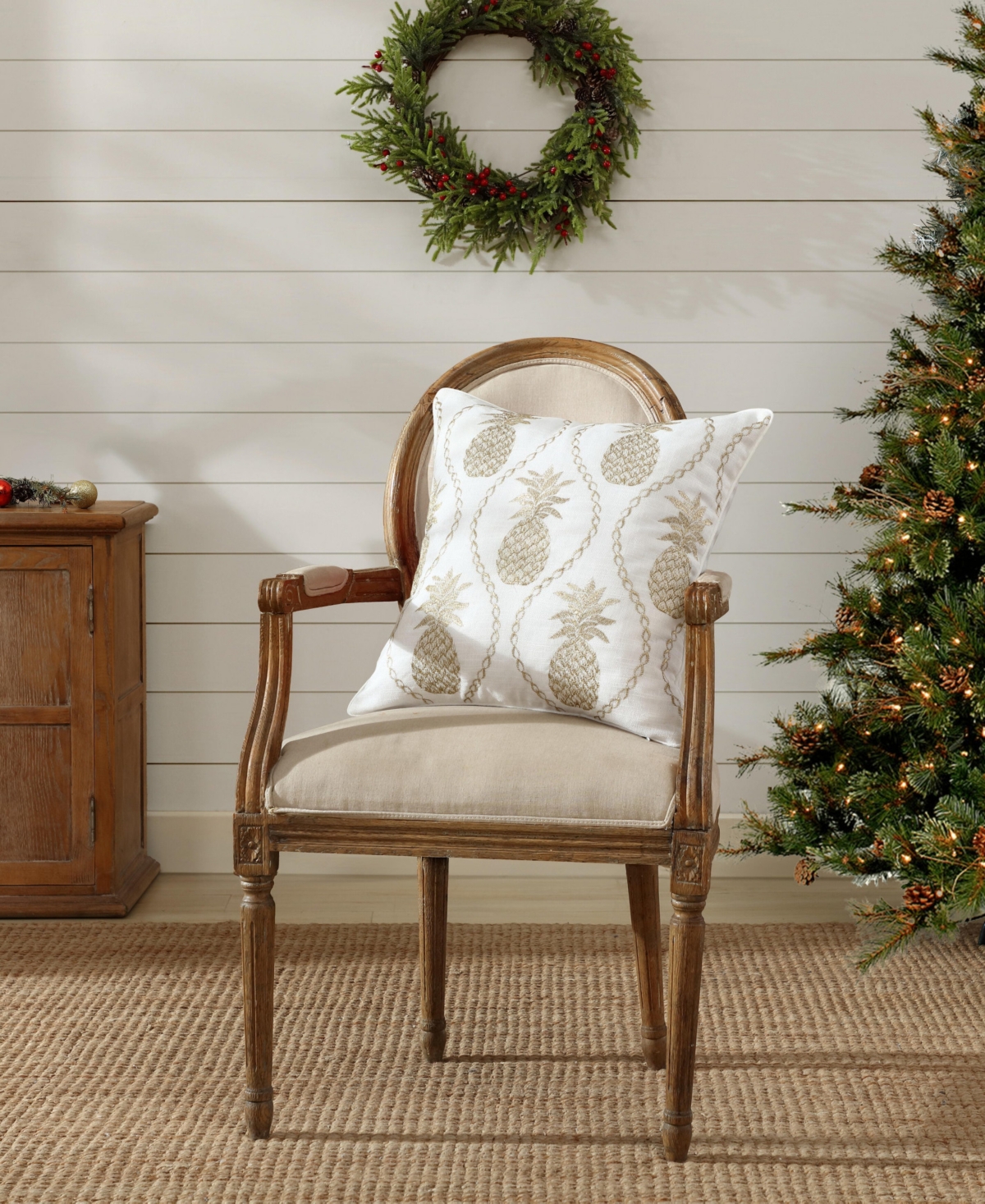 Tommy Bahama Home Pineapples Felt Decorative Pillow, 20