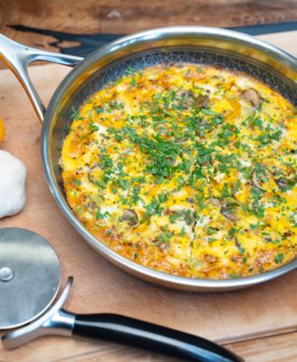 DiamondClad 10" Hybrid Nonstick Stainless Steel Frypan with Lid