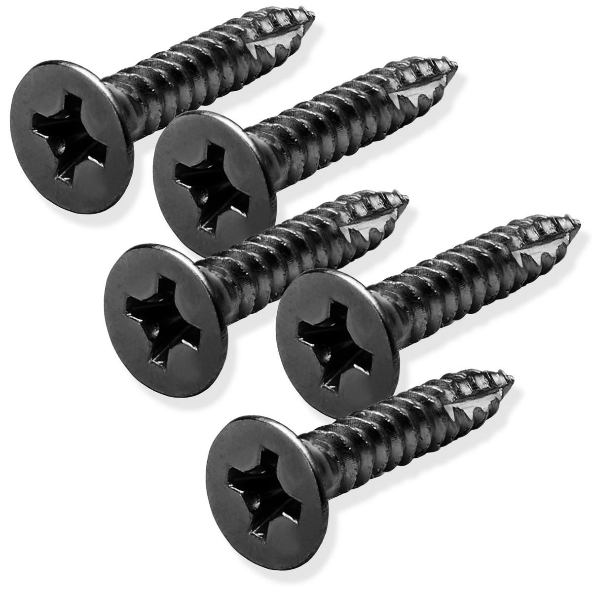 Bright Brass Wood Screws #9 x 1 Inch for Door Hinges - 25 pack - Chrome
