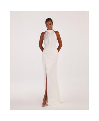 Milla Women's Mock Neck Sleeveless Low Slit Dress - Macy's