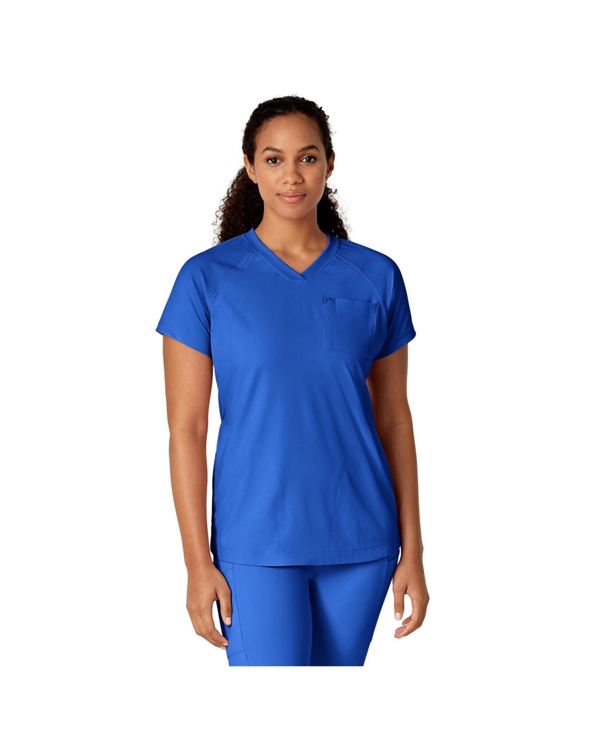 Wink Plus Size Renew Yoga V-Neck Scrub Top