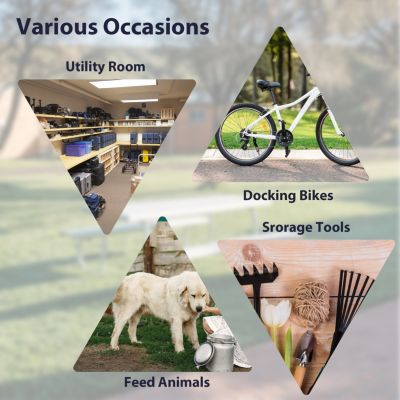 Streamdale 10' Metal Storage Shed with Lockable Doors