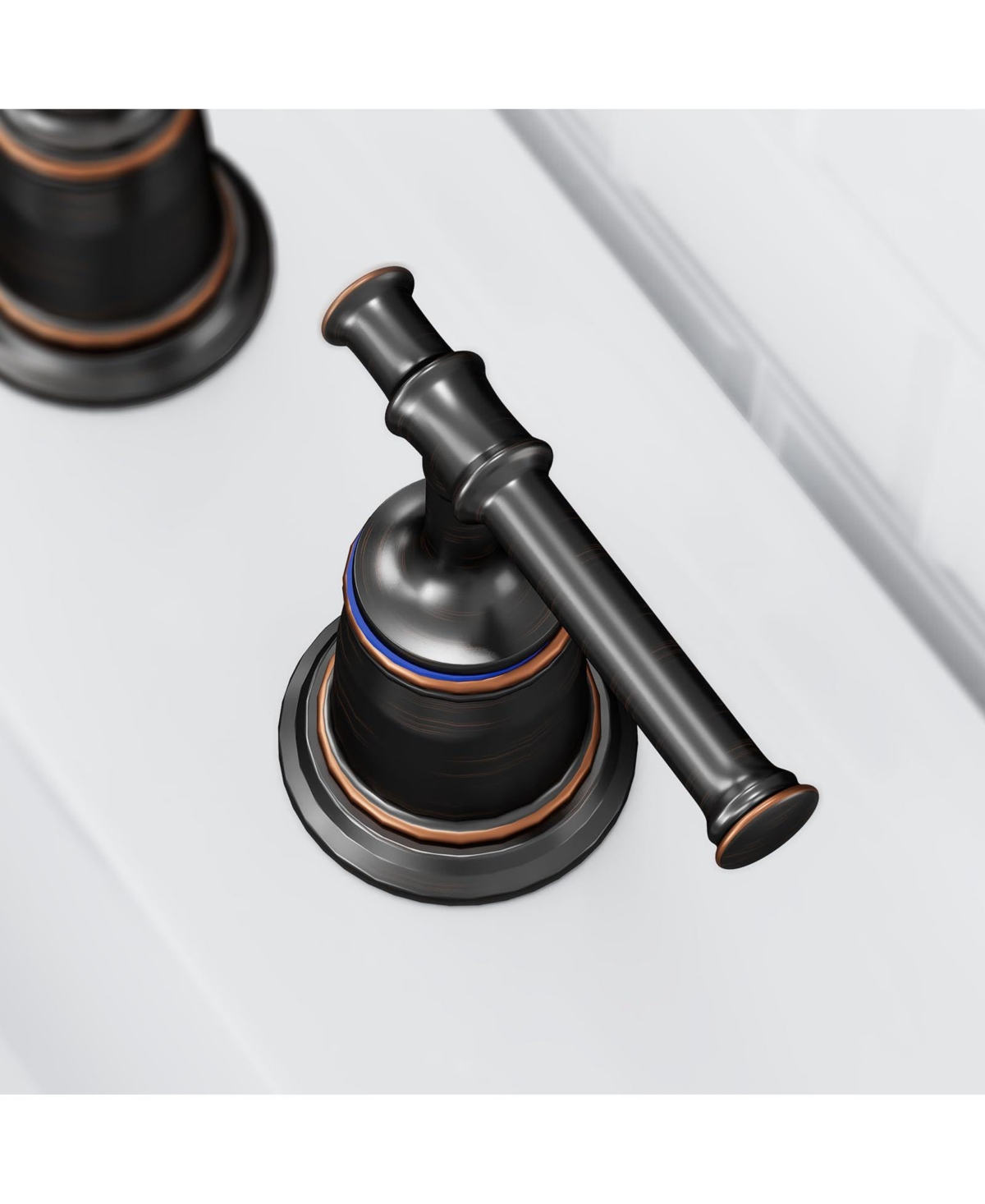 gaomon Classical 8 inch Bathroom Faucet, Bathroom faucets for Sink 3 Holes, Widespread Brushed Nickel Bathroom Faucet