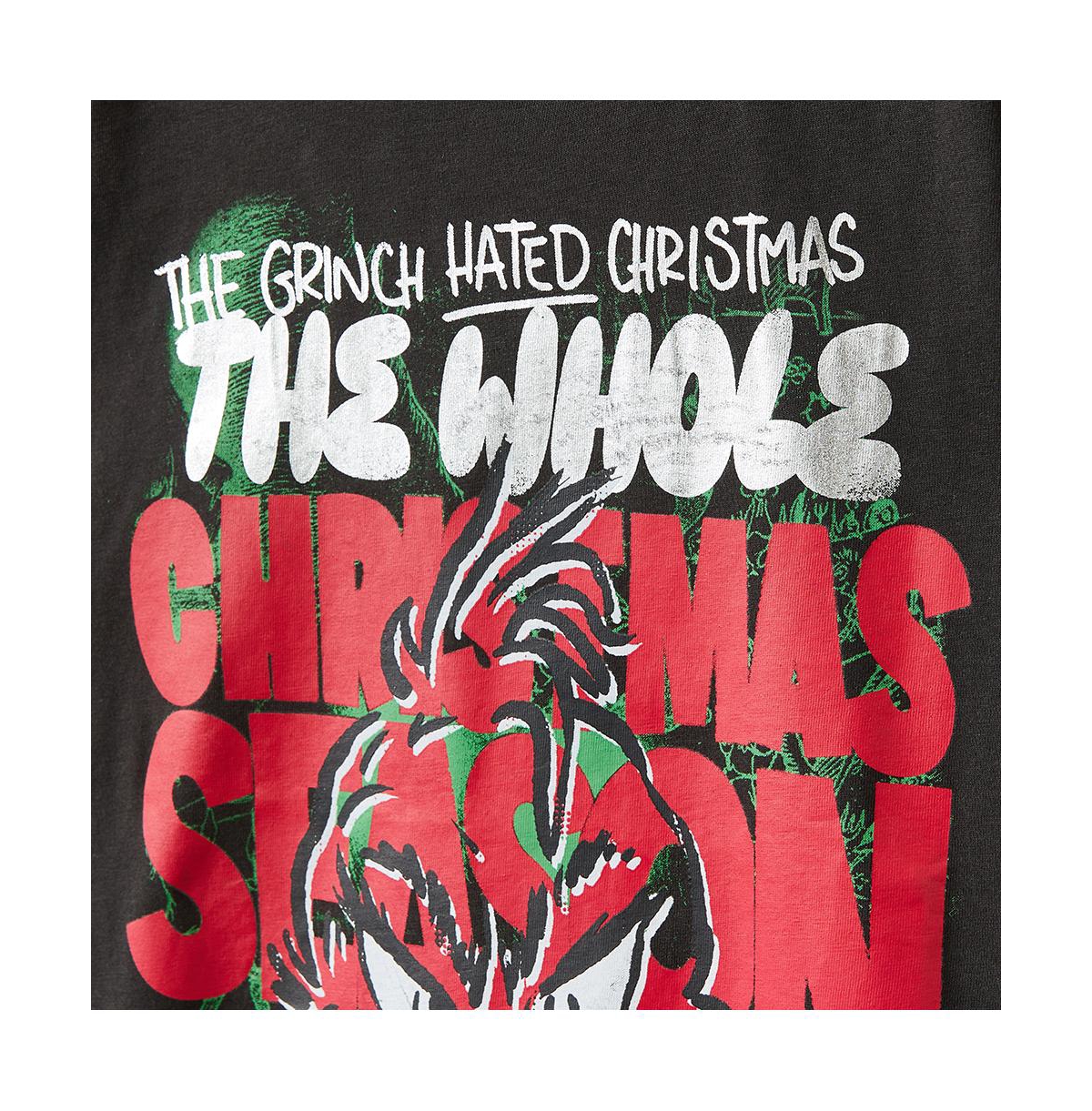 Cotton On Little Boys Licensed Drop Shoulder Short Sleeve Tee -grinch hated season