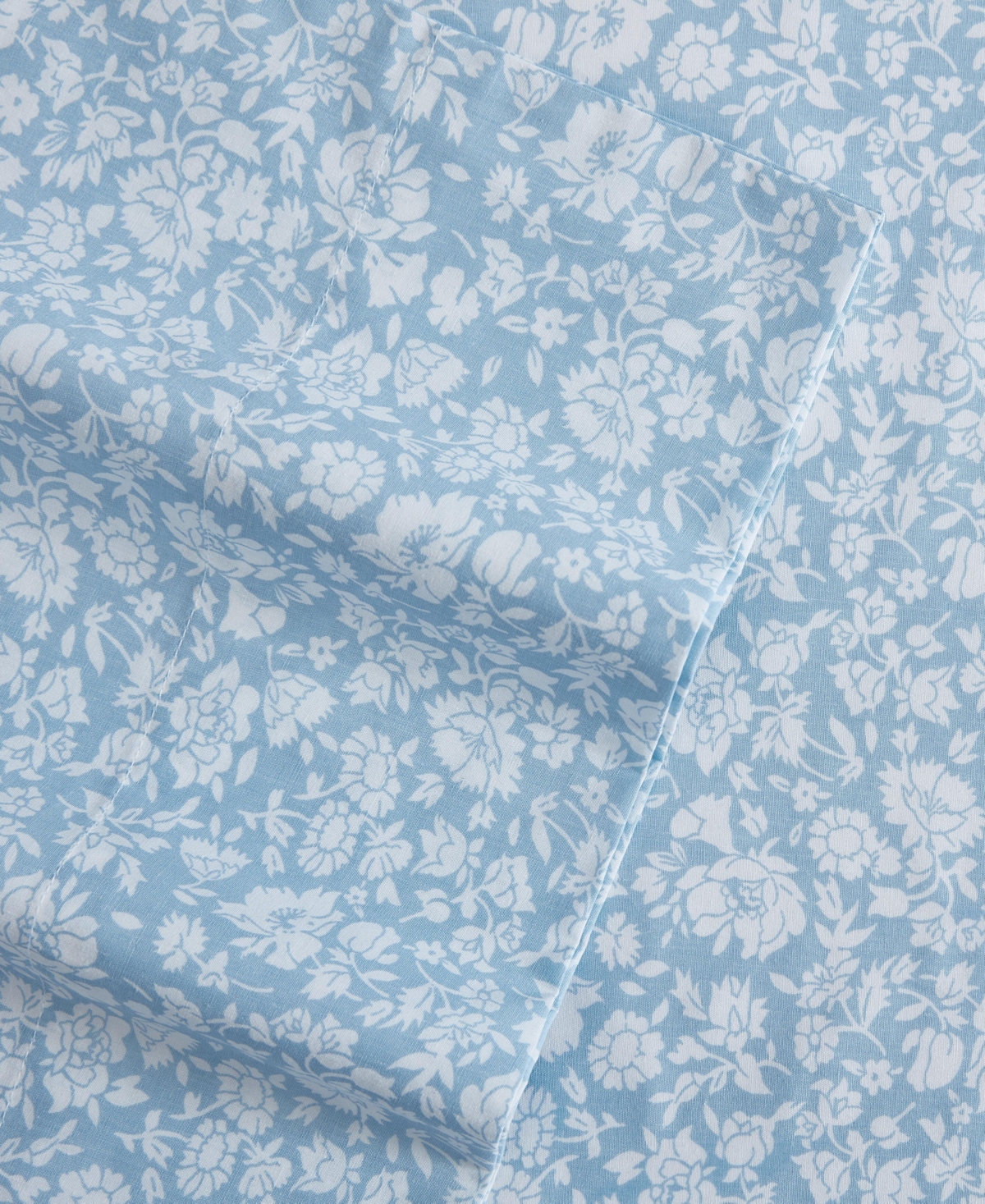Laura Ashley 200-thread Count Cotton Percale 3 -pc. Sheet Set, Twin Xl In Heirloom Ditzy