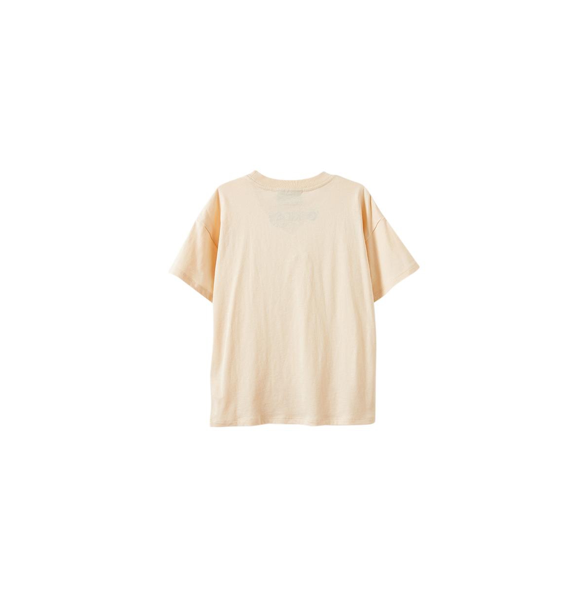 Cotton On Girls Little/Big License Drop Shoulder Short Sleeve Tee -buttercream