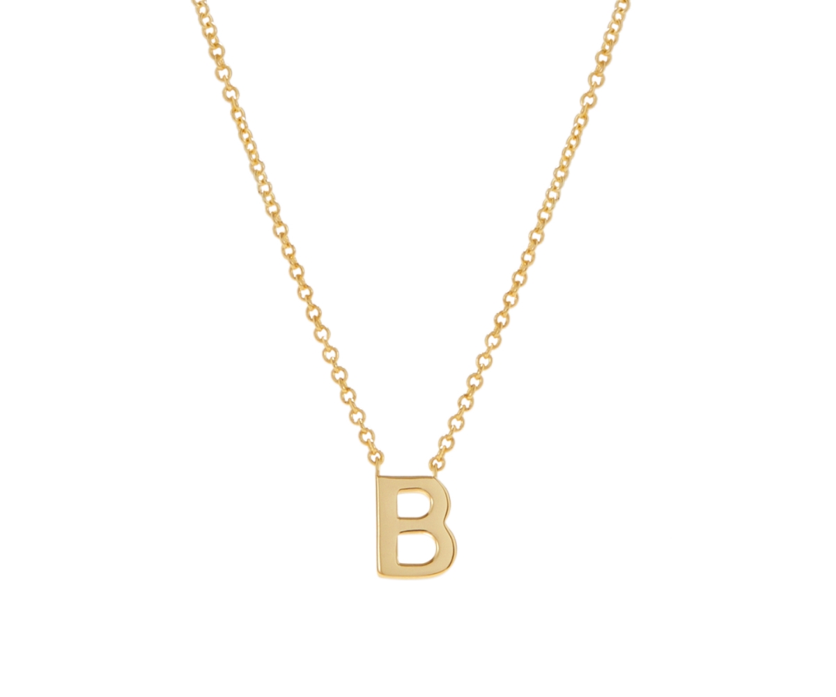 Gold Initial Necklace - Letter Necklace - Gold initial - letter b