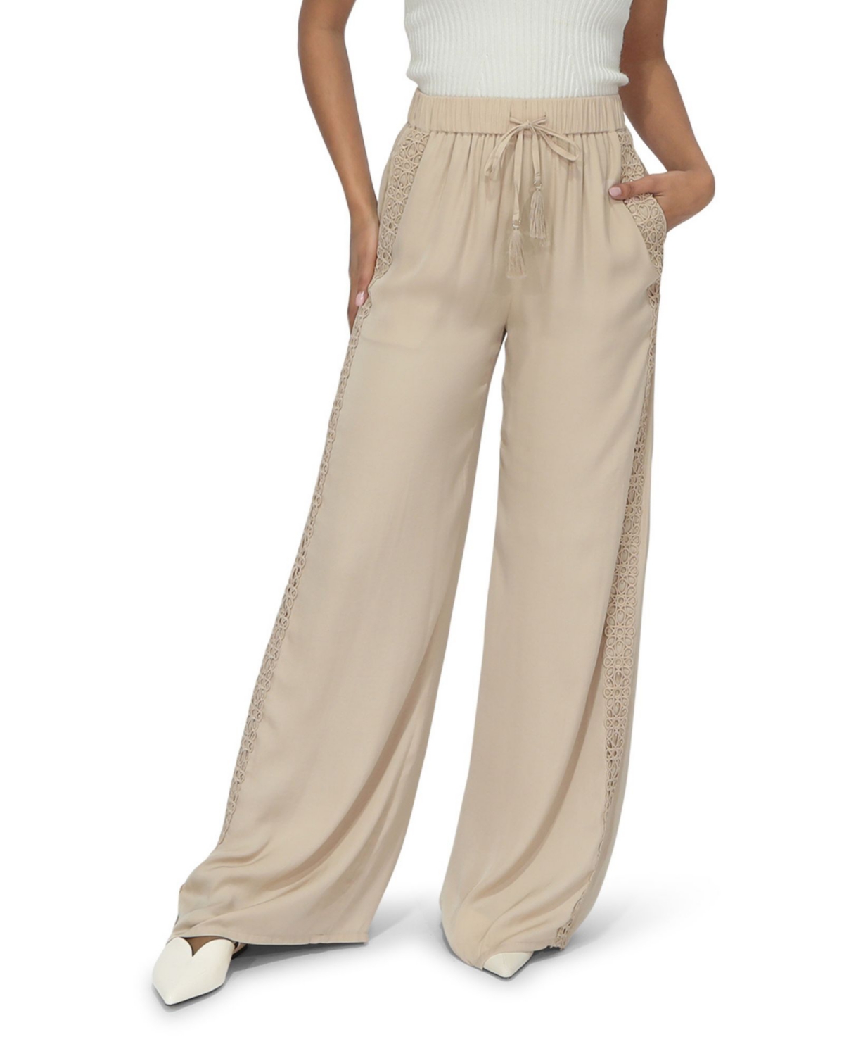 Everywhere All At Once Wide Leg Pant - Brown