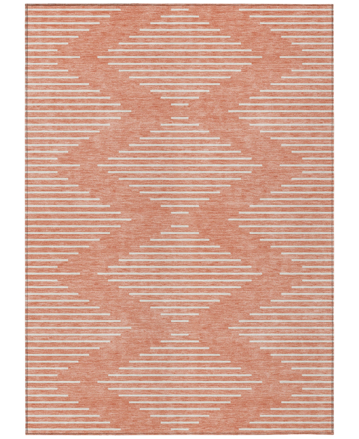 Addison Chantille Machine Washable Acn1016 8'x10' Area Rug In Salmon