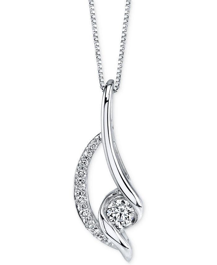 Sirena diamond twist pendant best sale necklace