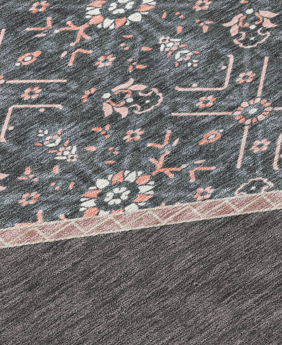 Addison Chantille Machine Washable Acn1011 8'x10' Area Rug In Charcoal