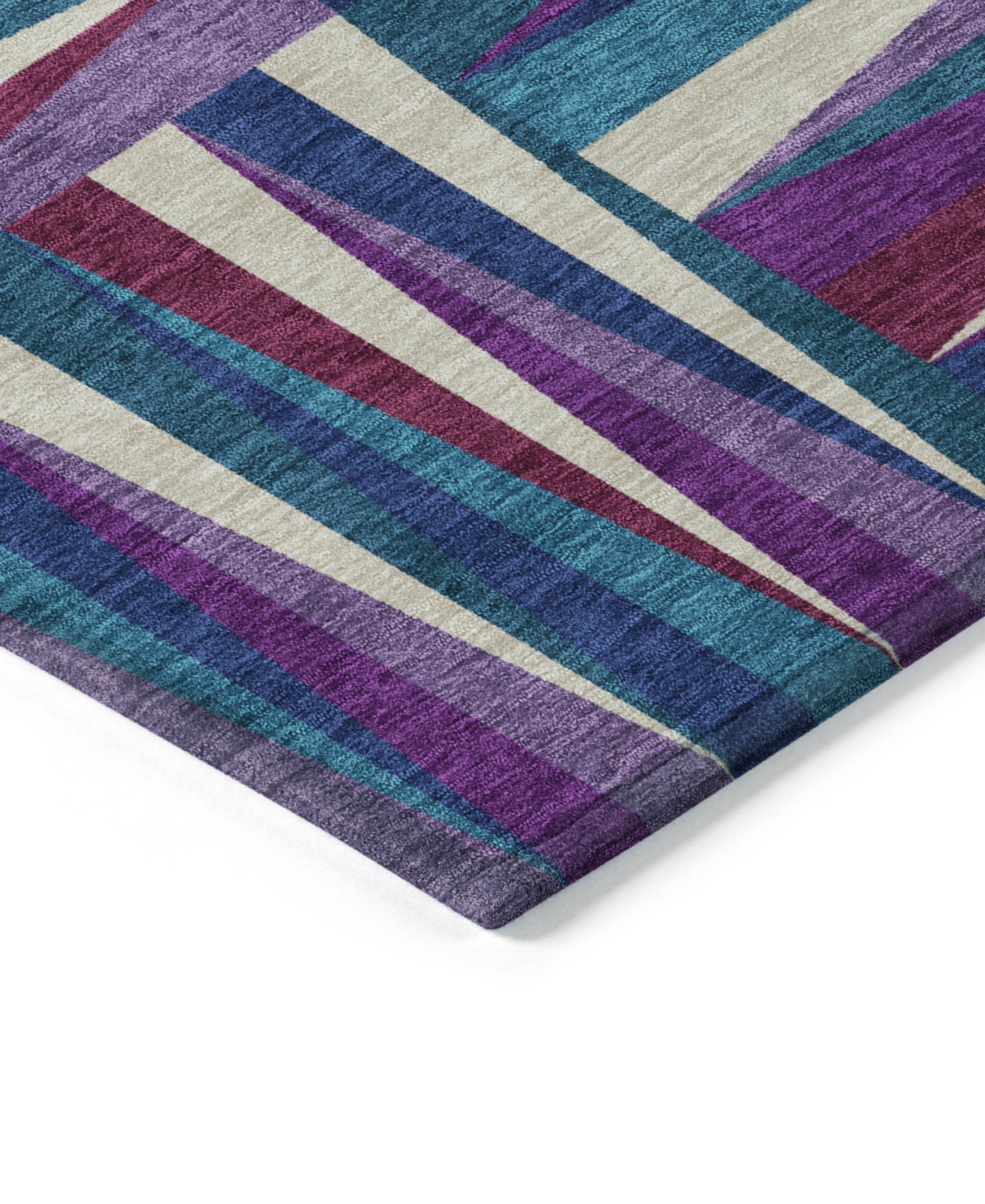 Addison Chantille Machine Washable Acn1012 5'x7'6" Area Rug In Purple