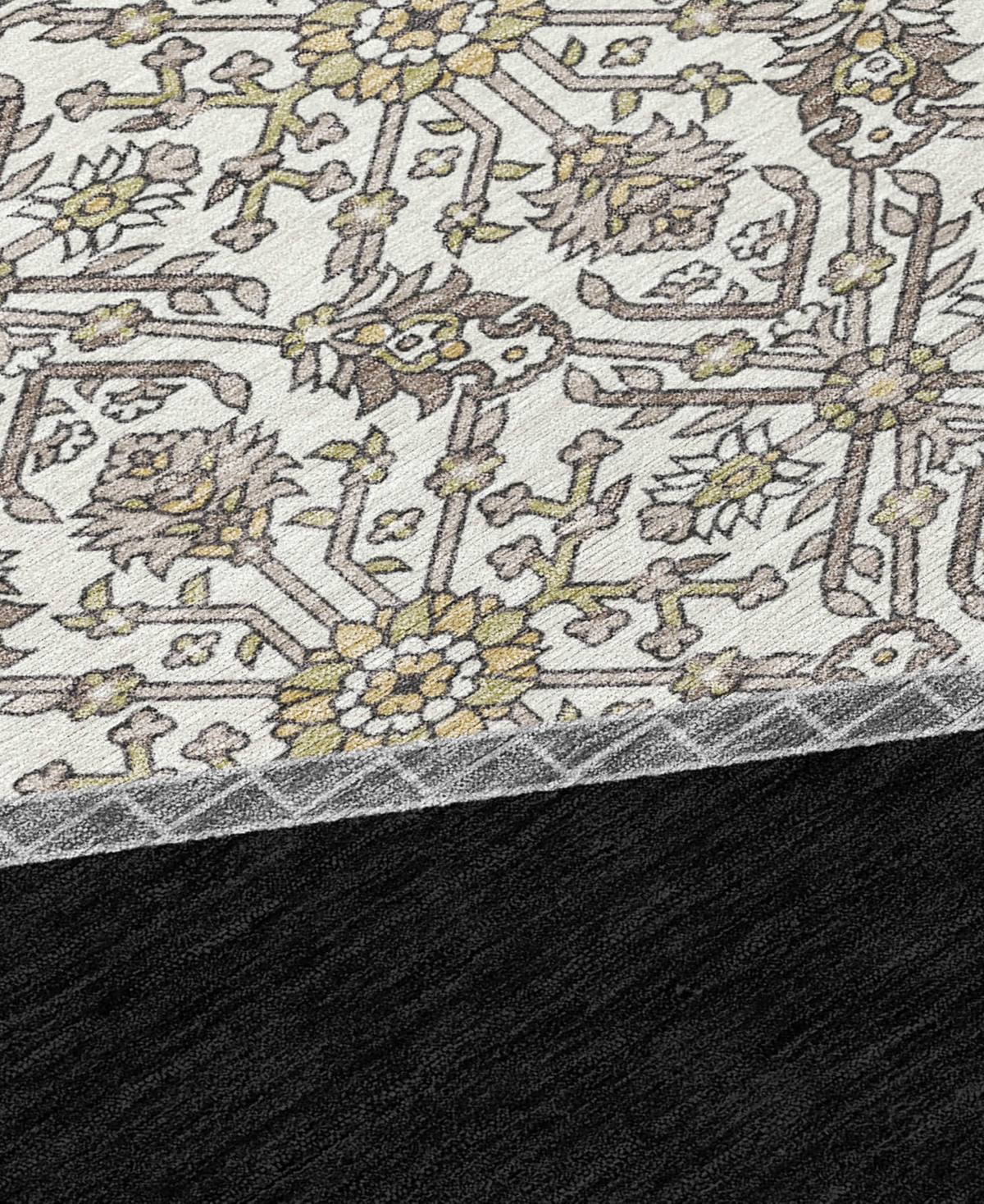 Addison Chantille Machine Washable Acn1011 3'x5' Area Rug In Black