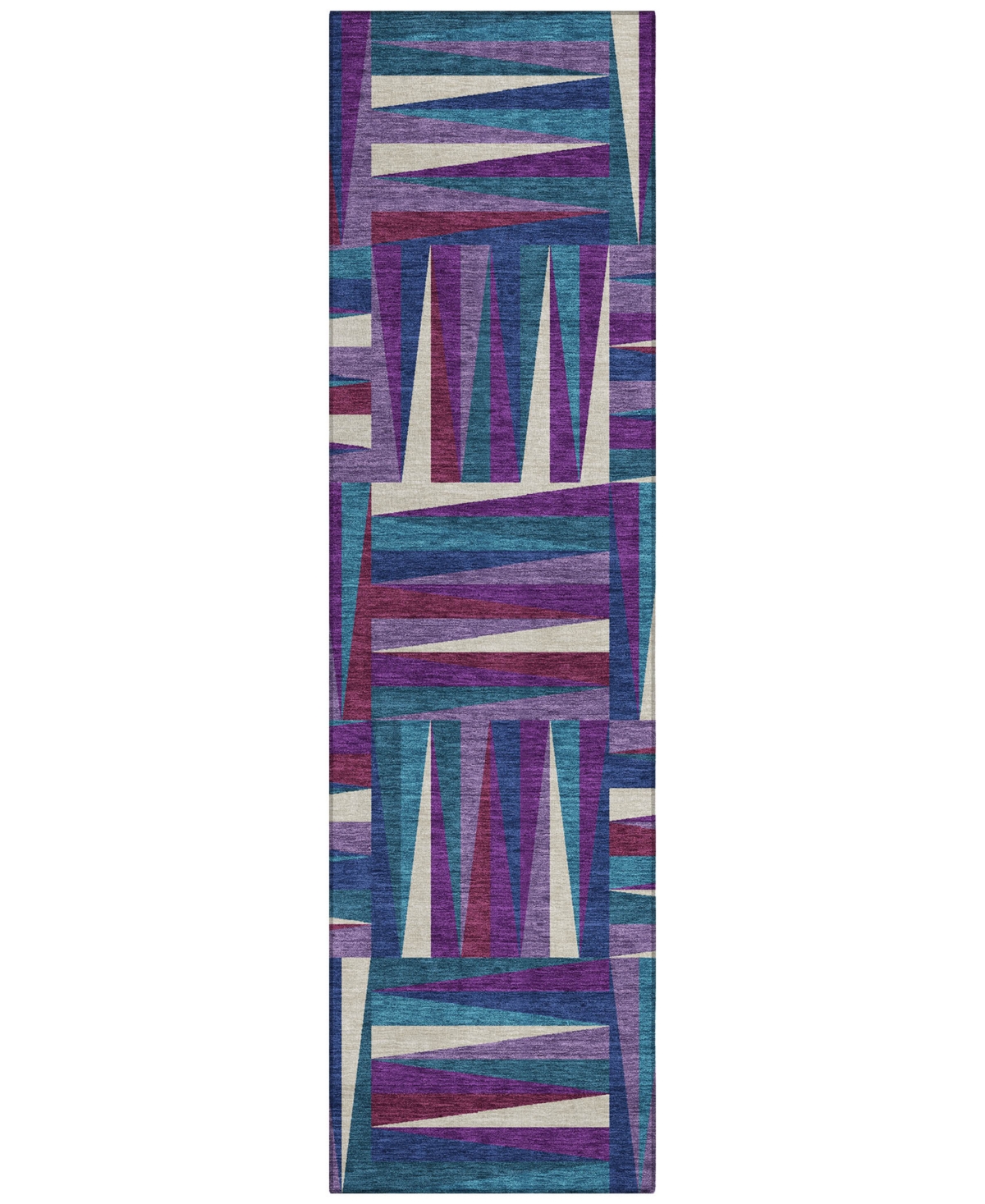 Addison Chantille Machine Washable Acn1012 2'3"x7'6" Runner Area Rug In Purple