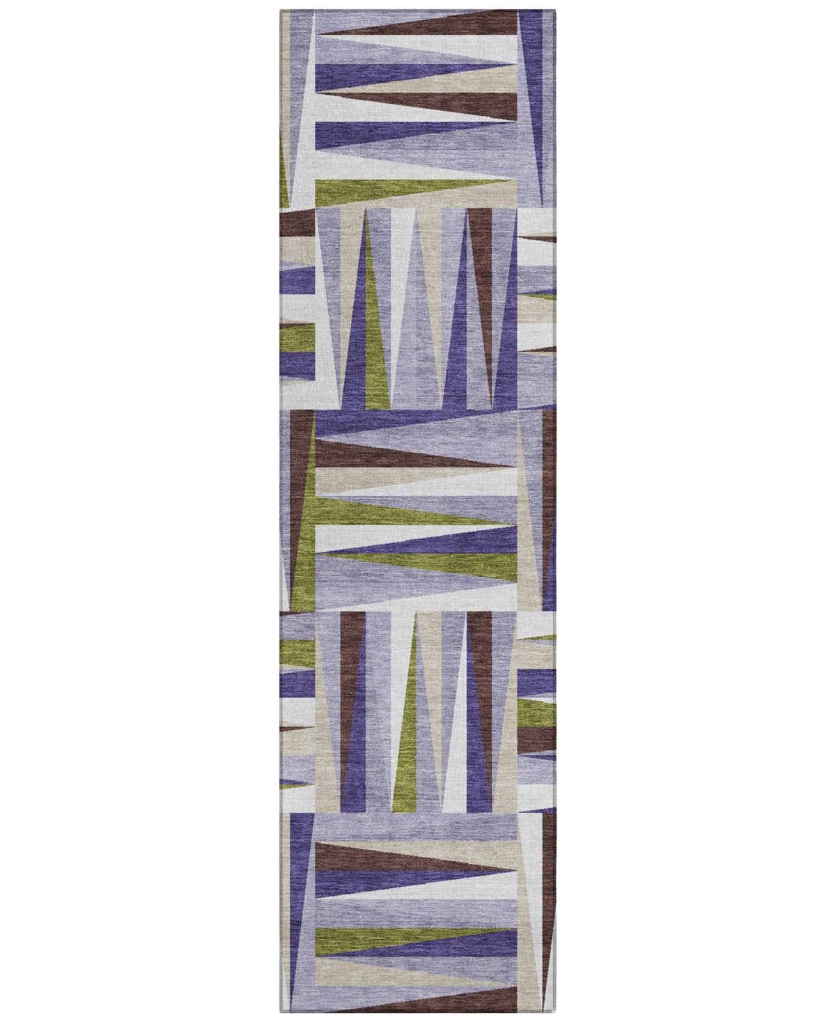 Addison Chantille Machine Washable Acn1012 2'3"x7'6" Runner Area Rug In Lavender