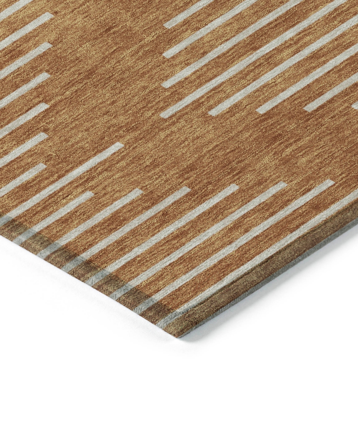 Addison Chantille Machine Washable Acn1016 2'3"x7'6" Runner Area Rug In Paprika