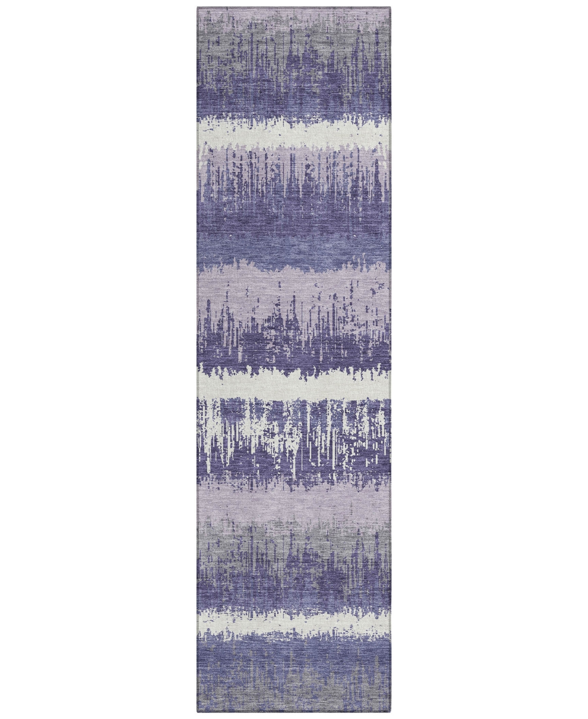 Addison Chantille Machine Washable Acn1013 2'3"x7'6" Runner Area Rug In Purple