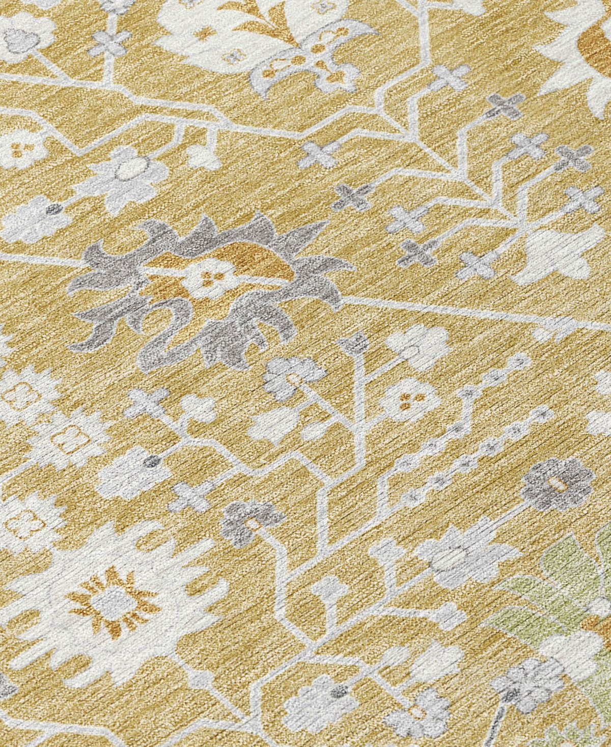 Addison Chantille Machine Washable Acn1009 2'3"x7'6" Runner Area Rug In Gold