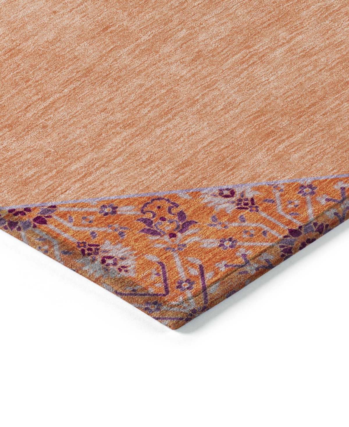 Addison Chantille Machine Washable Acn1011 2'3"x7'6" Runner Area Rug In Peach