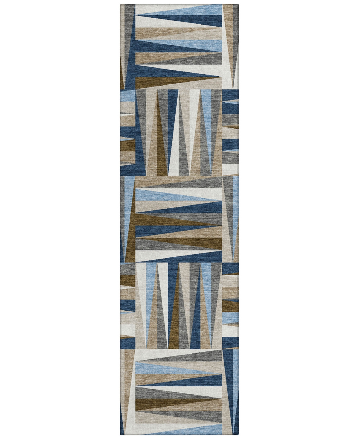 Addison Chantille Machine Washable Acn1012 2'3"x7'6" Runner Area Rug In Navy