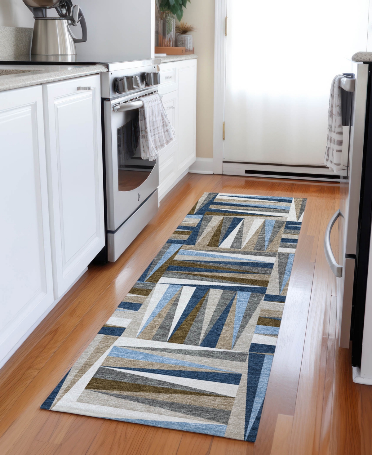 Addison Chantille Machine Washable Acn1012 2'3"x7'6" Runner Area Rug In Navy