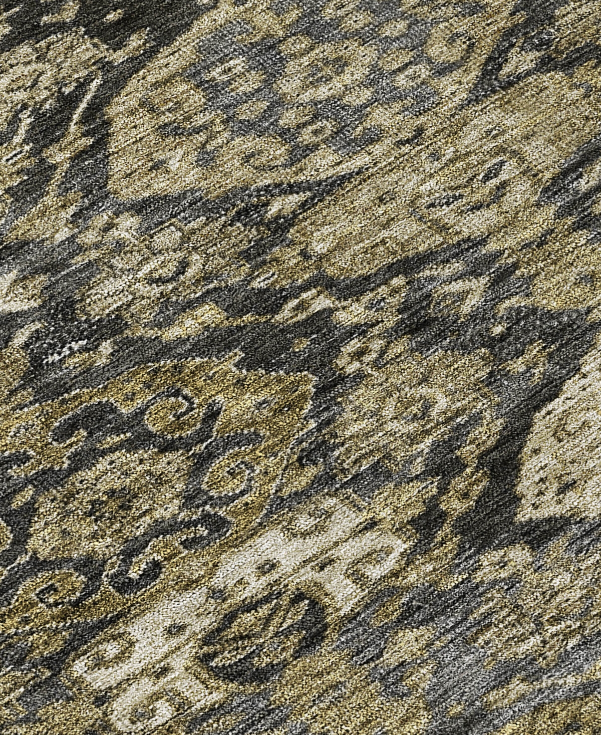 Addison Chantille Machine Washable Acn1084 9'x12' Area Rug In Charcoal