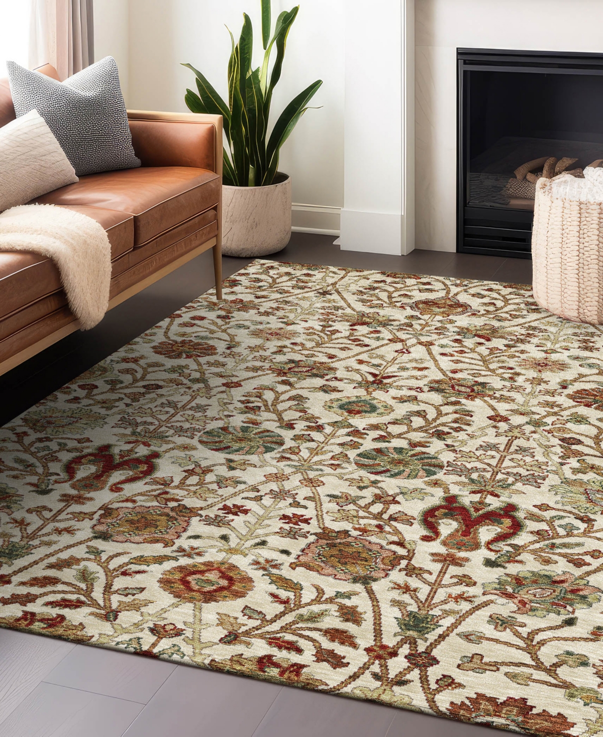 Addison Chantille Machine Washable Acn1085 8'x10' Area Rug In Ivory