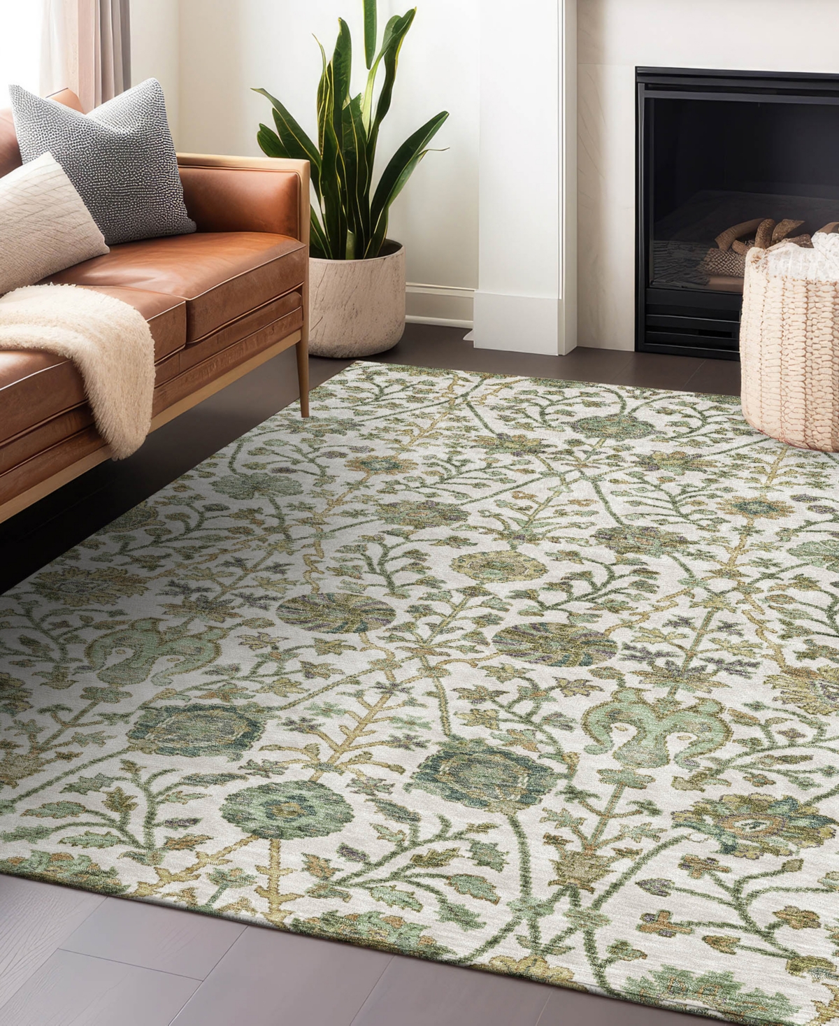 Addison Chantille Machine Washable Acn1087 8'x10' Area Rug In Ivory