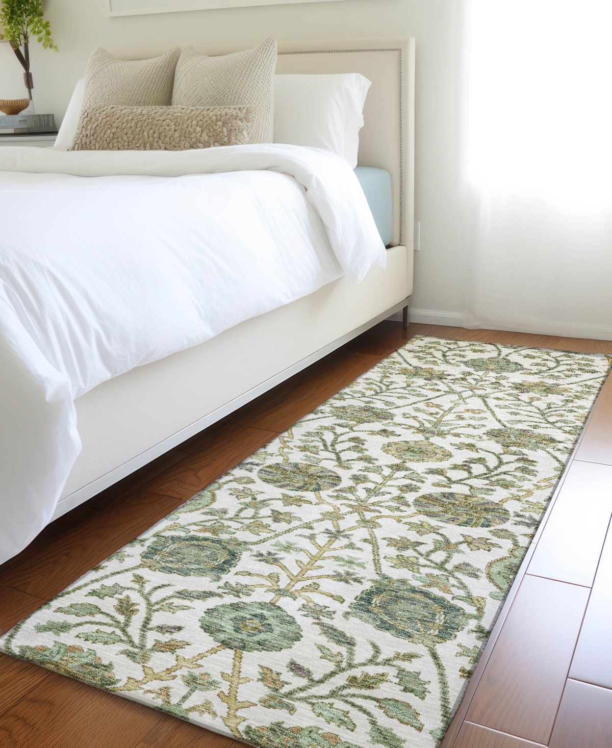 Addison Chantille Machine Washable Acn1087 2'3"x7'6" Runner Area Rug In Ivory