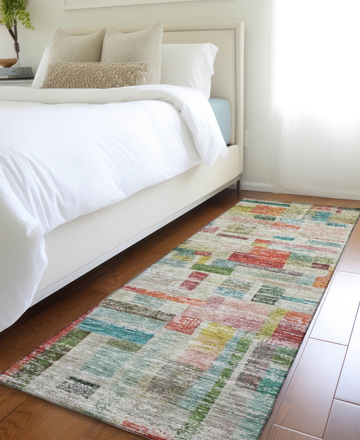 Addison Chantille Machine Washable Acn1090 2'3"x7'6" Runner Area Rug In Paprika