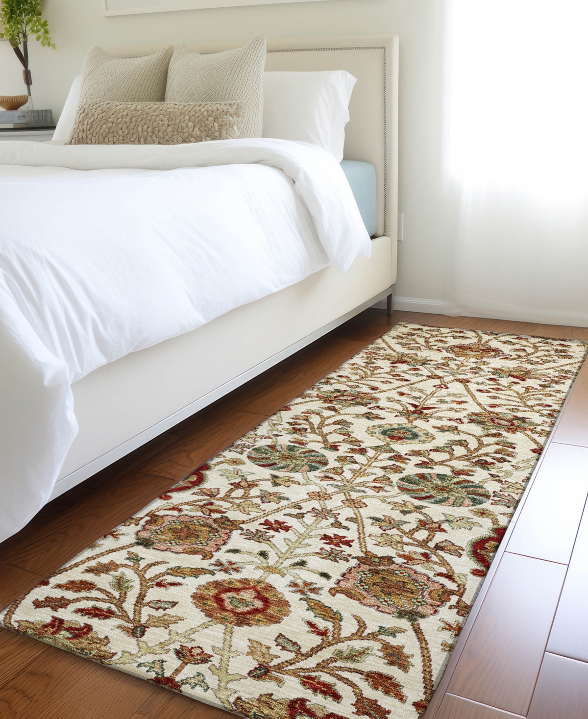 Addison Chantille Machine Washable Acn1085 2'3"x7'6" Runner Area Rug In Ivory