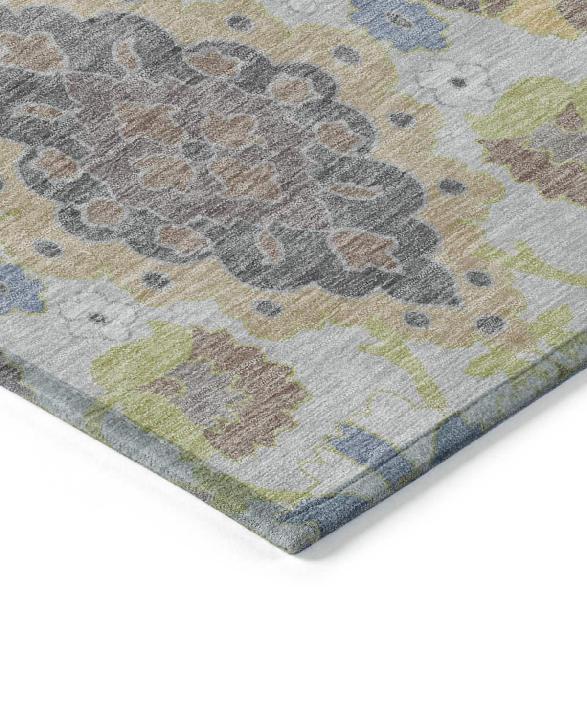 Addison Chantille Machine Washable Acn1002 9'x12' Area Rug In Gray